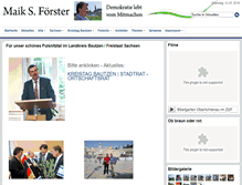 Tablet Screenshot of maik-foerster.de